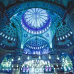 A peek inside the Blue Mosque, İstanbul