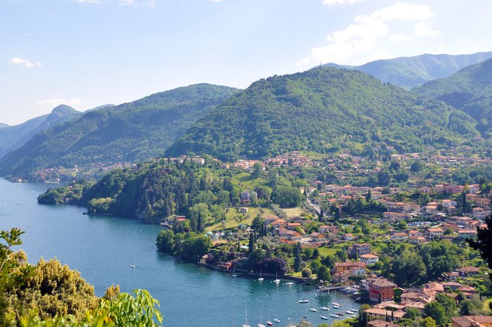 Lake Como in the Italian Lakes District