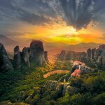 The Meteora at sunrise