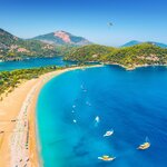 Choose between paragliding or relaxing on the beach at Ölüdeniz