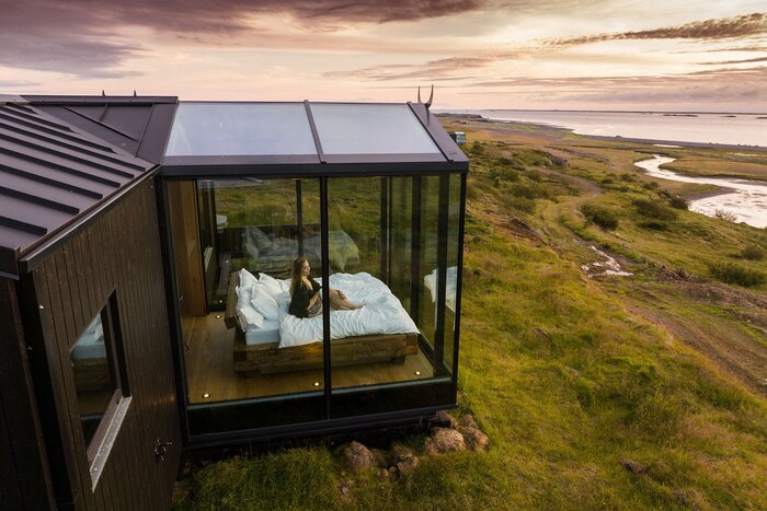 Experience some of Iceland's most unique boutique hotels (photo courtesy of Panorama Glass Lodge)