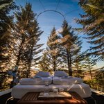 Spend a night under the stars and amid wildlife in your luxury transparent pod (photo courtesy of the Bubble Hotel)