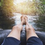 Float along two Guatemalan rivers (one in a cave) in an inner tube 