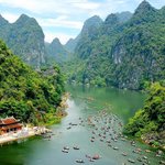 Scenic landscape of Trang An, Vietnam