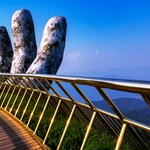 Walk across the Golden Bridge while staying in Da Nang, Vietnam