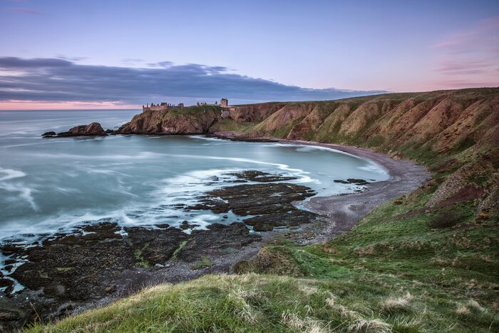 Dunnotar Castle sits on the North Sea in Aberdeenshire