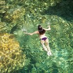 Enjoy swimming in the water hot springs