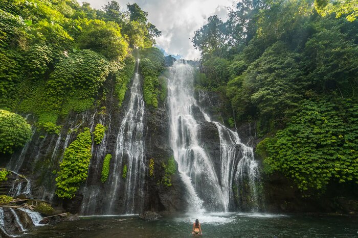 Visit Banyumala Twin Waterfall