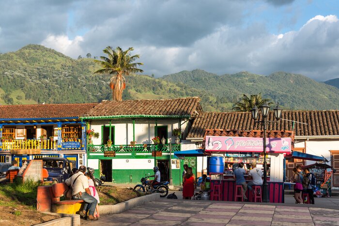 Relax in the town of Salento after hiking in Valle de Cocora