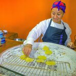 Street vendor selling delicious antojitos