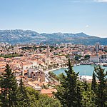 Looking down on Split from Marjan Hill