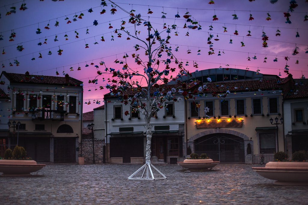 Ottoman style Old Bazaar in Korça