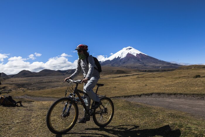 Cycle in the shadow of Cotopaxi