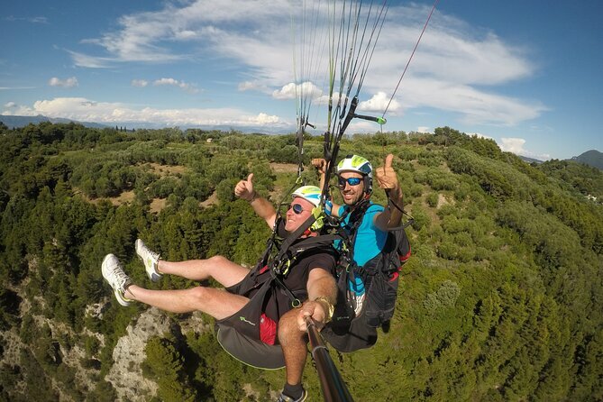Paragliding Tandem Flight Over Corfu's Coast