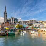 The colorful town of Cobh, the Titanic's last port of call