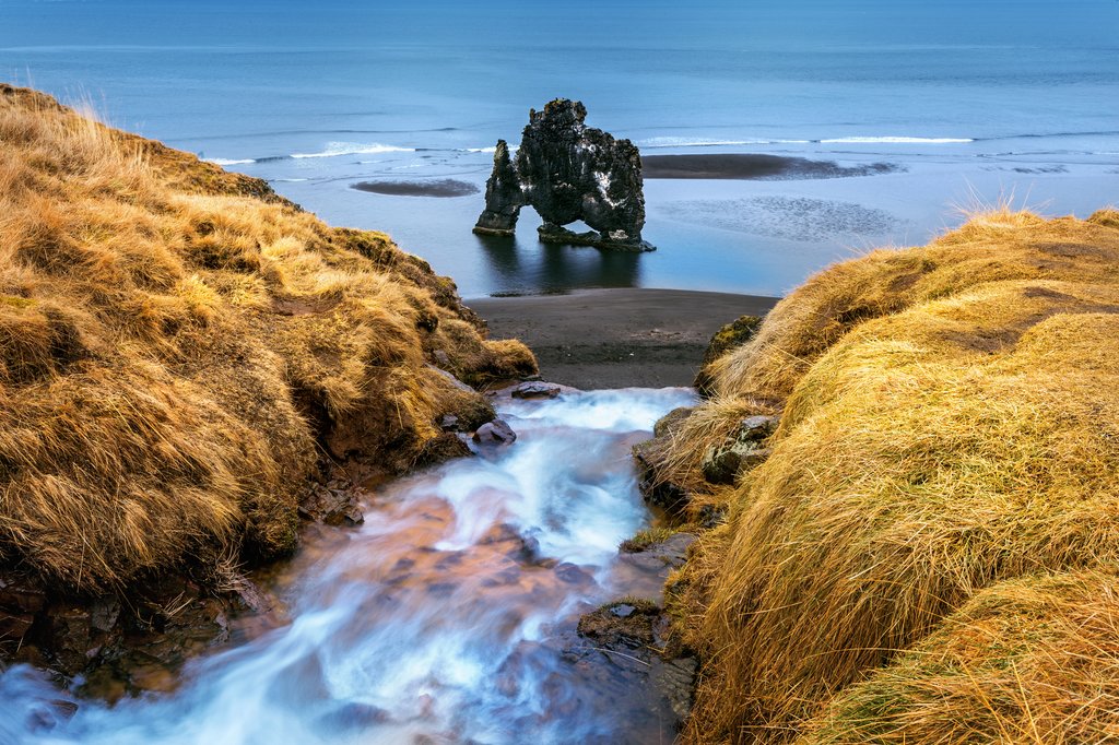 Hvítserkur, “White Shirt” Basalt troll