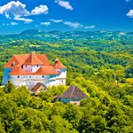 Veliki Tabor Castle in the rollings hills of Zagorje county