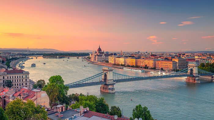 Sunset over Budapest