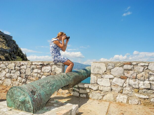 Climb to the historic ramparts of the Palamidi Fortress in Nafplio