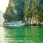 Take an overnight cruise on Ha Long Bay, a UNESCO World Heritage Site in Vietnam