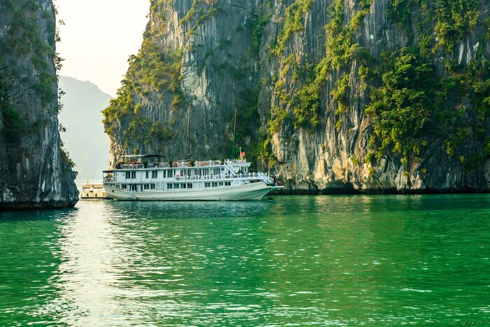 Take an overnight cruise on Ha Long Bay, a UNESCO World Heritage Site in Vietnam