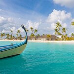 A traditional boat in the Maldives 