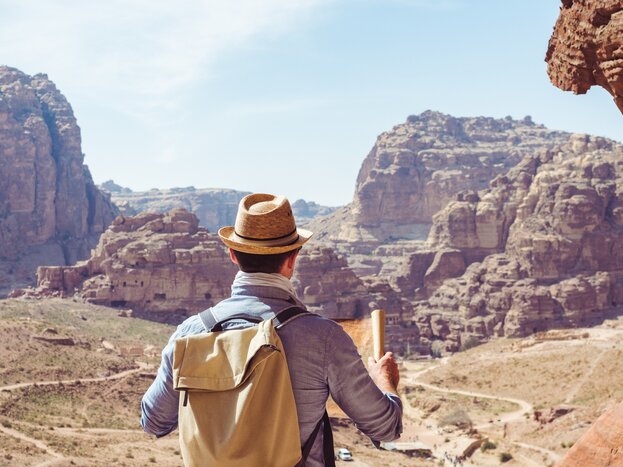 You'll hike a portion of the 419-mile (675 km) Jordan Trail over five days
