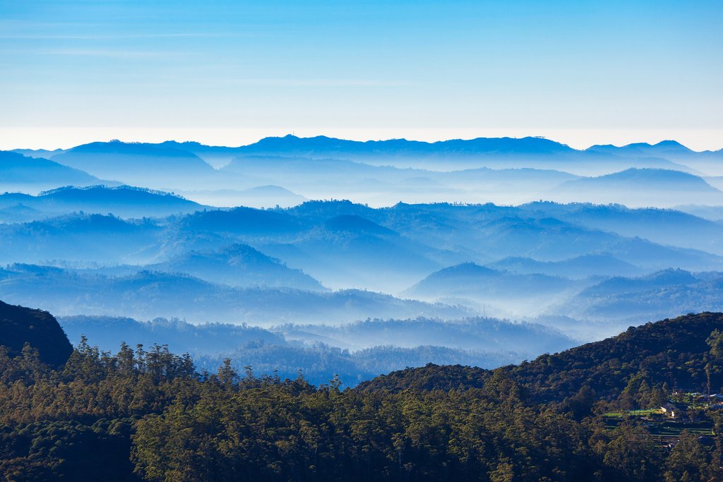 The view from World's End, Horton Plains National Park.