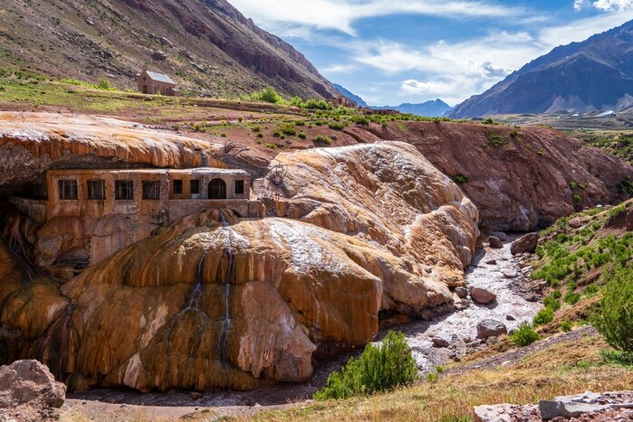Head to Mendoza for wine festivals and to see sights like Bridge of the Inca in the fall