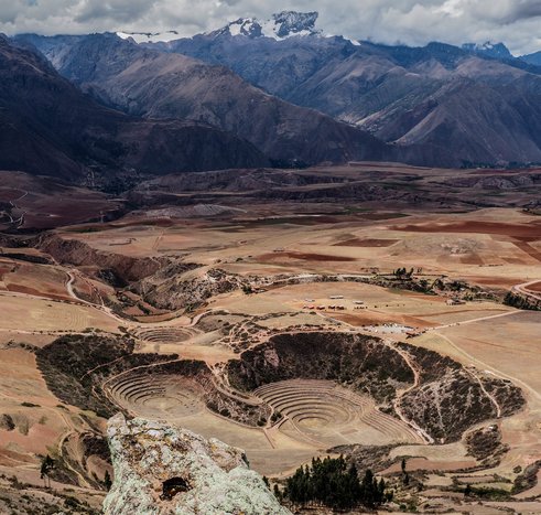 Andean Textiles at Misminay Community, lunch, hike to Moray & visit Maras