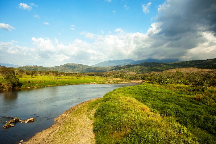 On the Río Tárcoles in Costa Rica, famed for its crocodiles