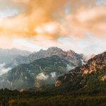 The Albanian Alps at sunrise (photo courtesy of Daniel J. Schwarz)