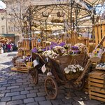 Easter takes a hold of Vienna's Am Hof square in the spring