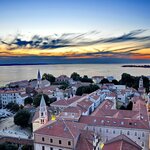 Sunset over Zadar on the Dalmatian Coast