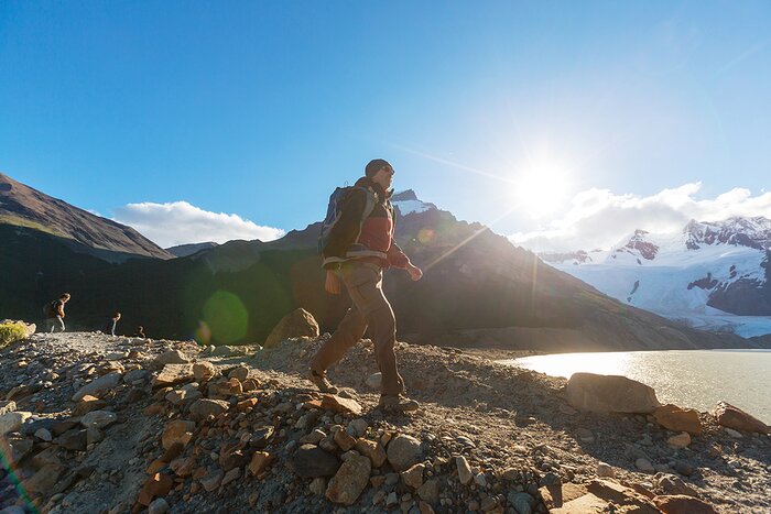 Embark on intrepid day hikes in the Patagonian landscapes around El Chaltén