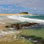 Drive to check out Nobbys Lighthouse and beach