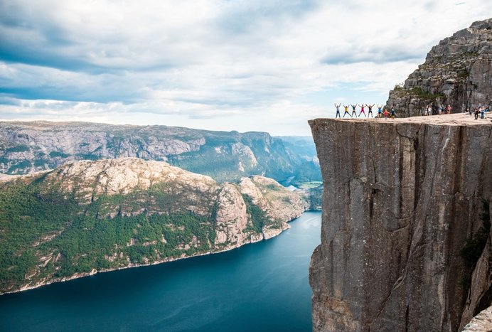 Preikestolen Hidden Trail Hike & Canoeing Adventure