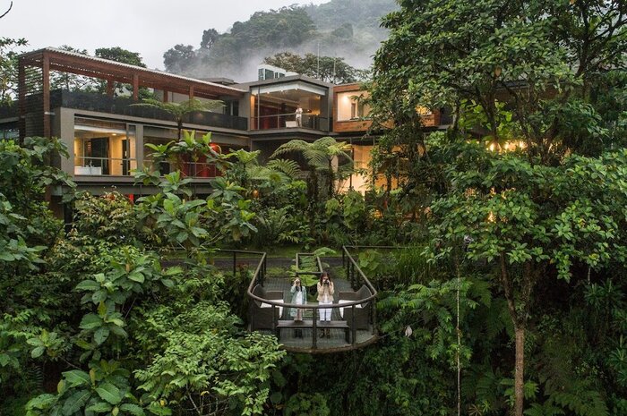 Experience life deep in the cloud forest at a luxury lodge/research station (photo courtesy of Mashpi Lodge)