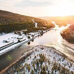 Your Arctic Circle adventures kick off at a remote luxury lodge (photo courtesy of Sorrisniva Arctic Wilderness Lodge)