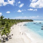 Aerial view of the beaches on Saona Island