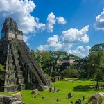 Admire the ancient Maya ruins of Guatemala's famed Temple of the Great Jaguar in Tikal National Park