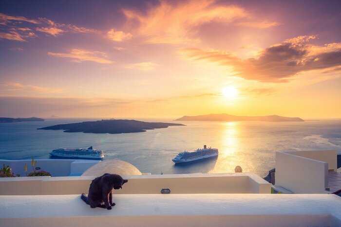 Sunset in Santorini