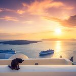 Sunset in Santorini