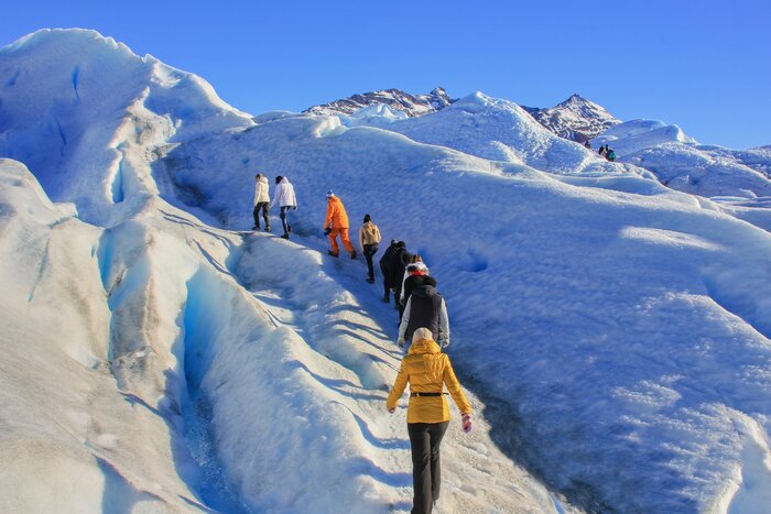 Don your crampons to trek across the iconic Perito Moreno Glacier