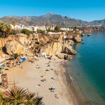 The coast of Nerja, Spain, near Málaga