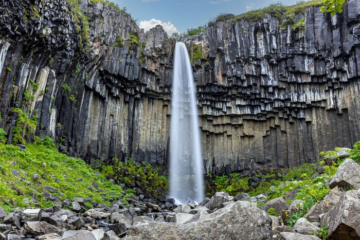 Hike from Skaftafell to Svartifoss Waterfall