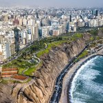 Looking down over Miraflores, Lima