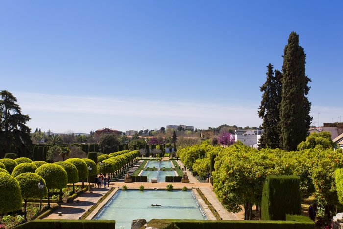 Gardens of the Cordoba Alcazar in Andalusia