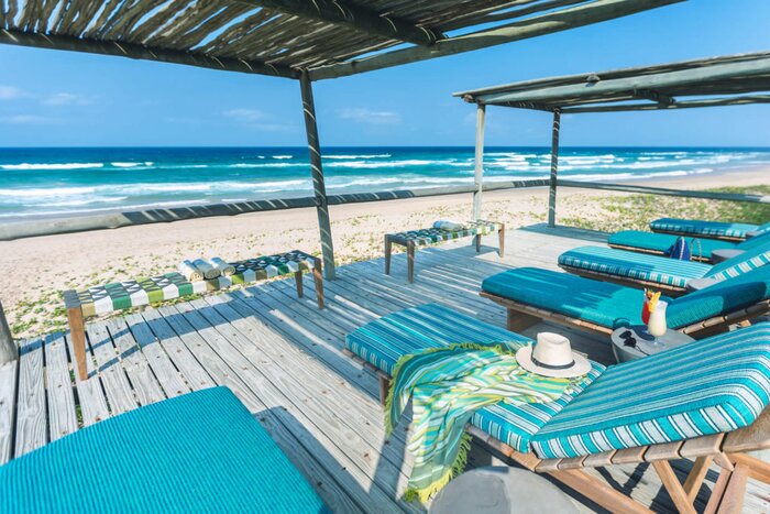 Finish the adventure at a secluded resort on the Indian Ocean (photo courtesy of Thonga Beach Lodge)