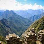 The Inca ruins of Wiñay Wayna along the Inca Trail to Machu Picchu
